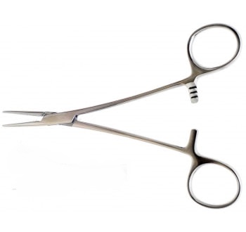 Затискач кровозупинний Леріx-Москіт, прямий, 160 мм, бранші 18 мм Bio Tules Impex 9-119.1